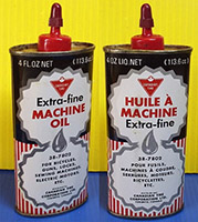 Machine oil stains