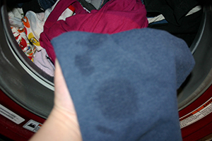Oil stains