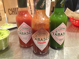 Tabasco Sauce stains